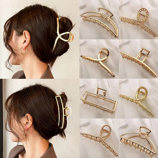 Metal Geometric Hair Clips